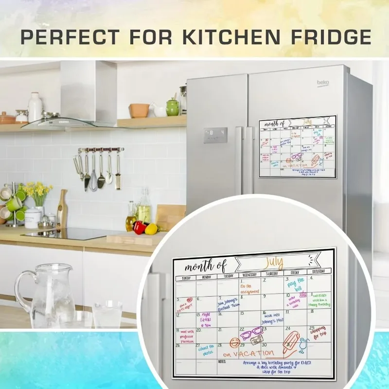 Magnetic Fridge Calendar & Pla - Meal Prep Weekly reseña y precio