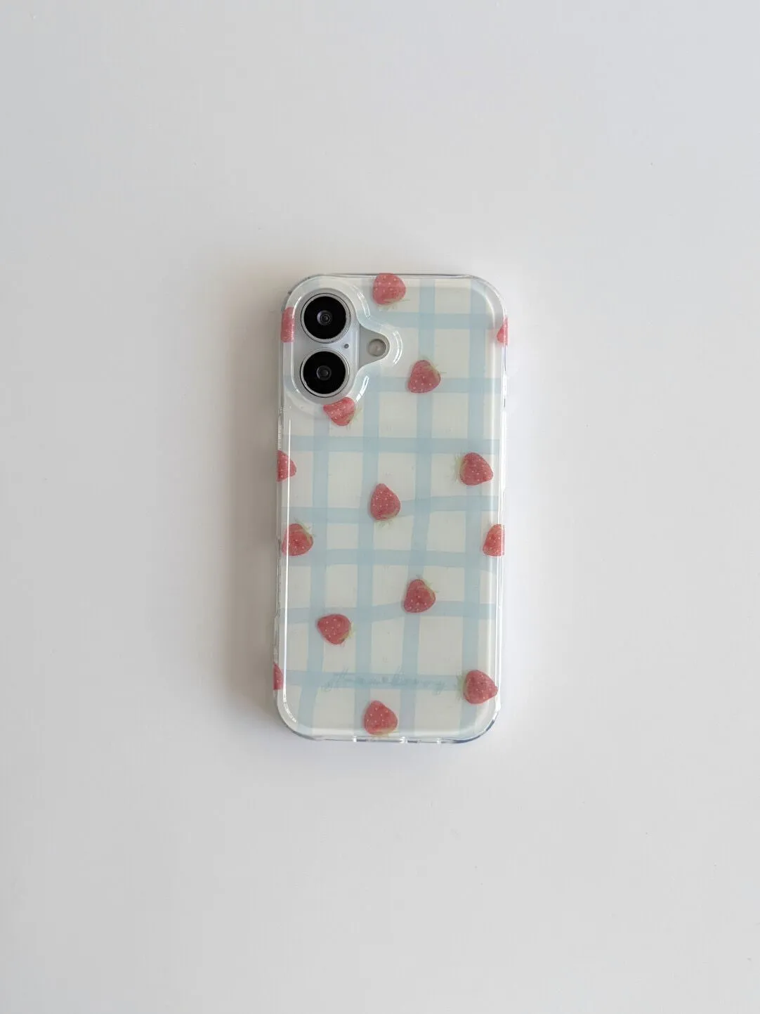 Fresh Blue Grid Pattern Strawb - Strawberry Huller reseña y precio