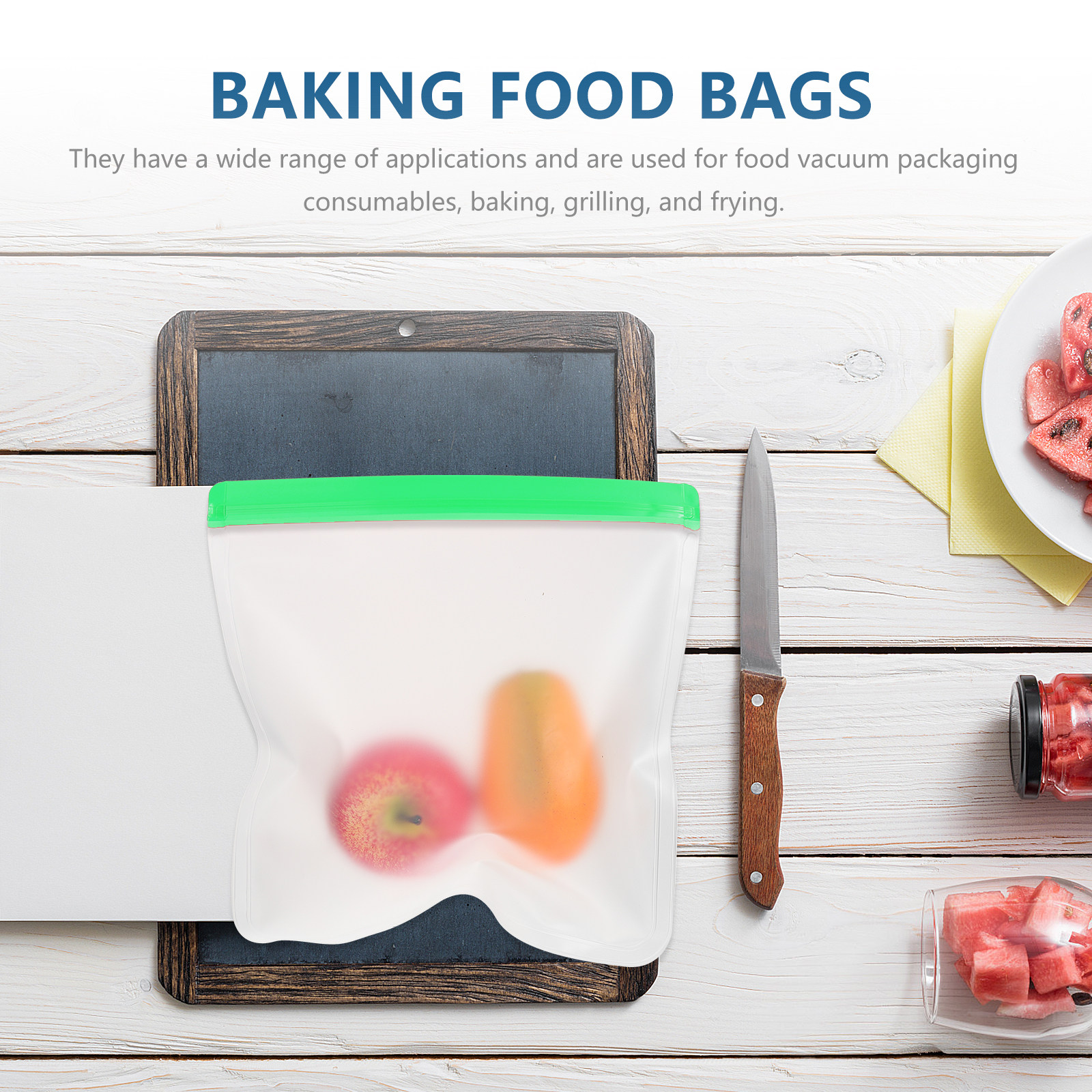 3 Pcs Vacuum Storage Bags Fres - Meal Prep Vacuum Seal Containers reseña y precio