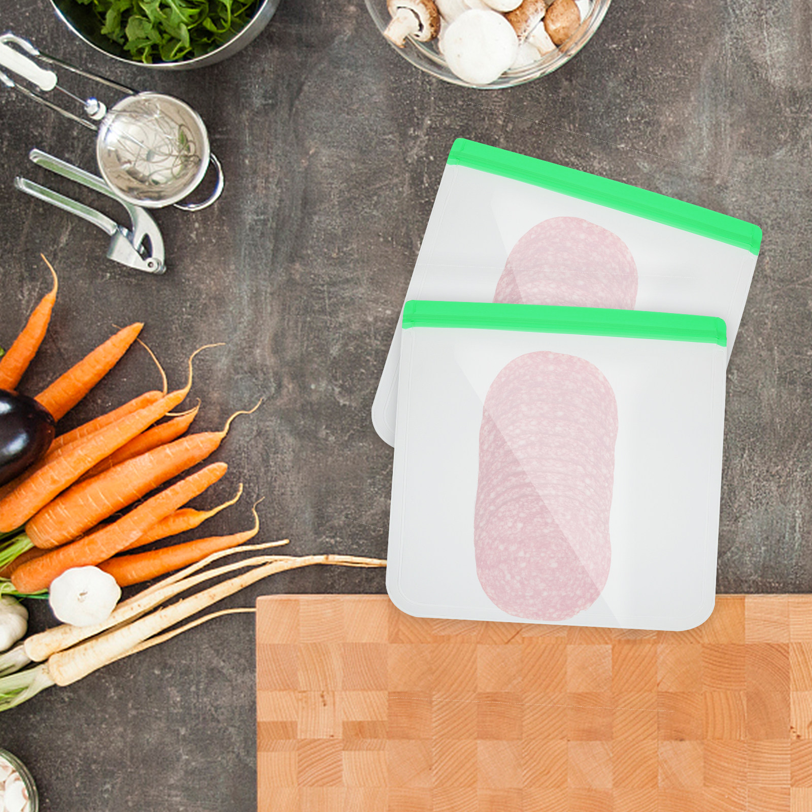 3 Pcs Vacuum Storage Bags Fres - Meal Prep Vacuum Seal Containers reseña y precio