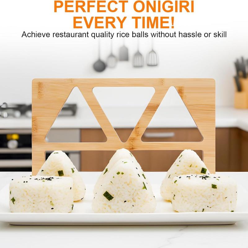 Wooden Onigiri Rice Ball Mold  - Meal Prep With Rice reseña y precio
