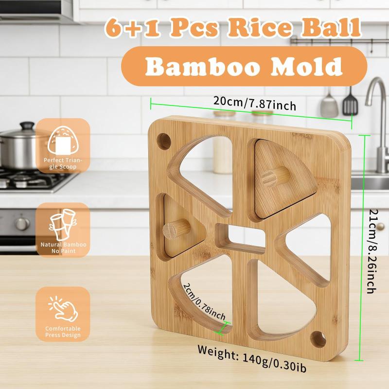 Wooden Onigiri Rice Ball Mold  - Meal Prep With Rice reseña y precio