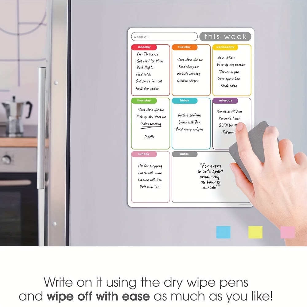 Magnetic Weekly Planner Erasab - Meal Prep Weekly reseña y precio