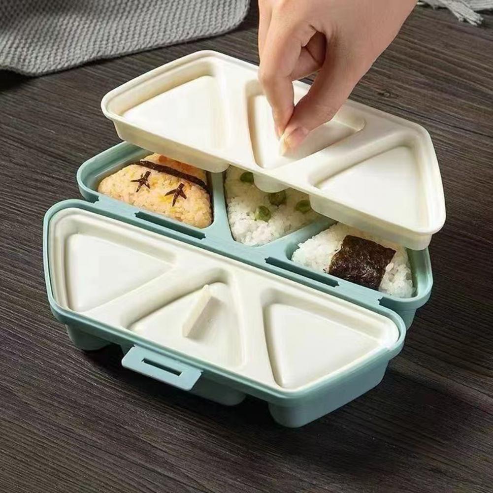 6-Cavity Triangle Onigiri Mold - Meal Prep With Rice reseña y precio